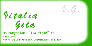 vitalia gila business card